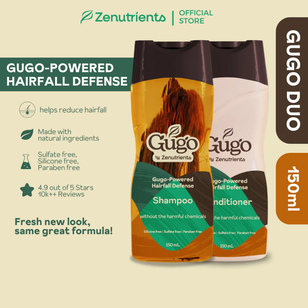 30% OFF Gugo Duo by Zenutrients Anti Hairfall Shampoo and Conditioner (Hairfall Rescue and Hair Regrowth)