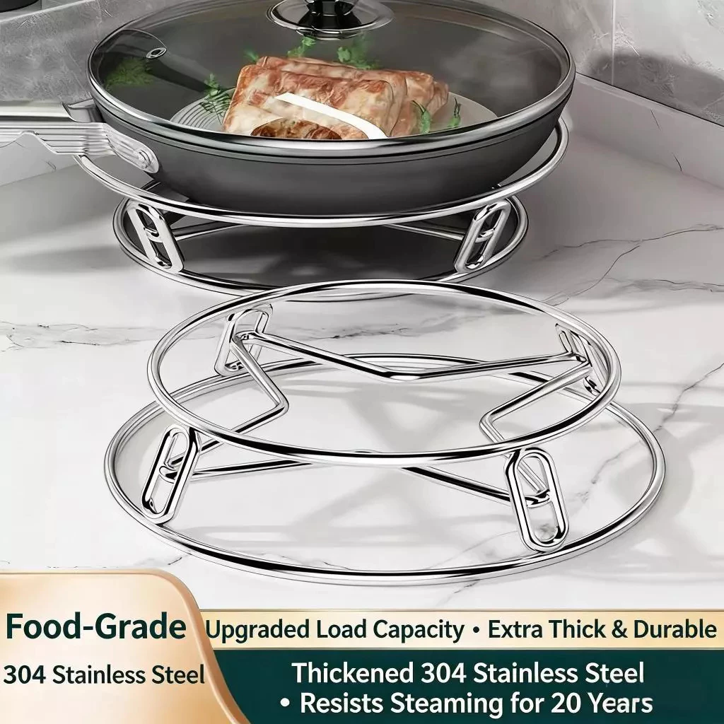 39% OFFCOD】Stainless steel pot rack, heat insulation bracket, anti-scalding storage steam rack