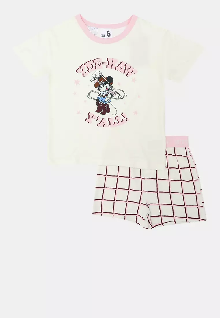 52% OFF Cotton On Kids Dani Short Sleeves Licensed Pyjama Set