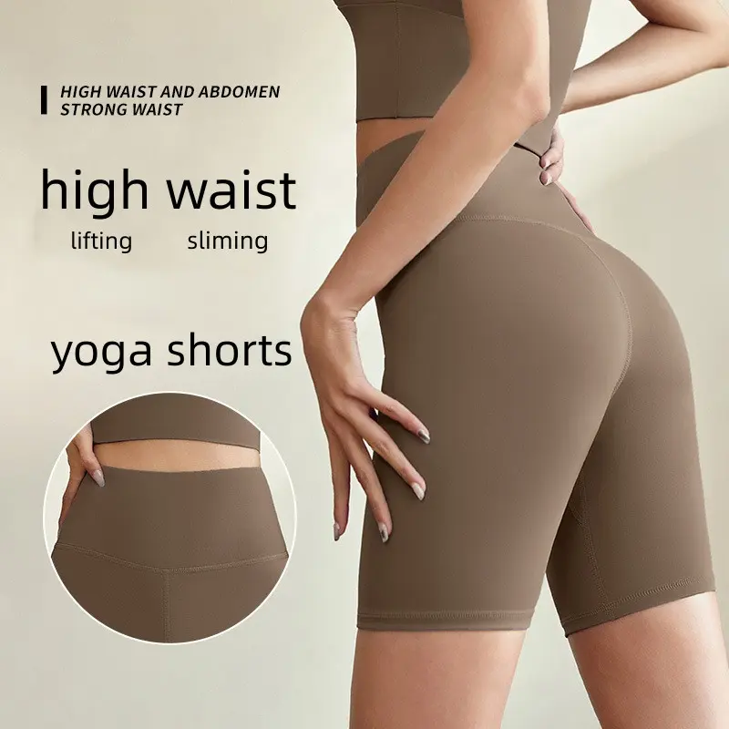 23% OFF woman yoga shorts plain sports shorts fitness five points shorts running shorts tights