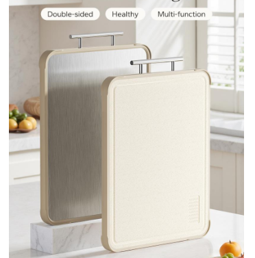 53% OFF Redchef Double-Sided Stainless Steel Chopping Board Anti-Bacterial Anti-Mold Stainless Steel + PP Kitchen Cutting Board