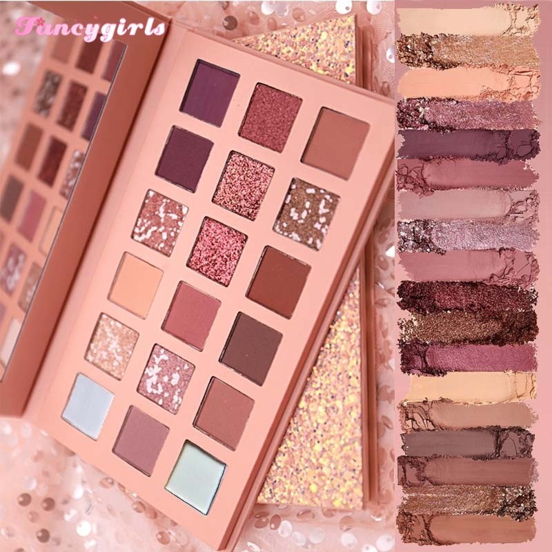 38% OFF 18 Colors Eyeshadow Palette Desert Rose Pearl Matte Eye Shadow Long Lasting Eye Make Up Matte