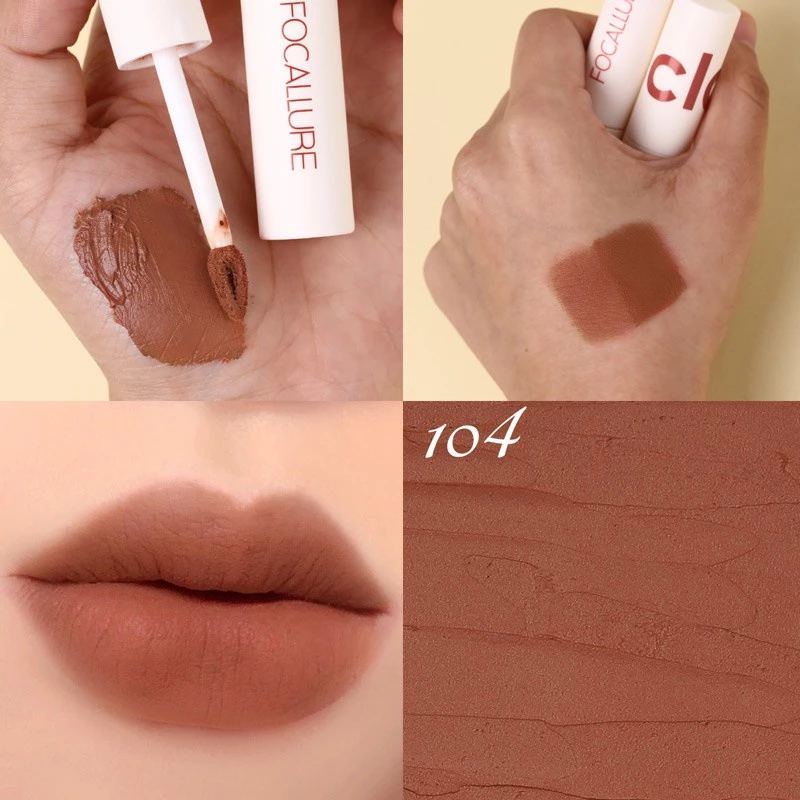 72% OFF Focallure Velvet Mist Matte Lip Clay Lightweight Lip Mud Lip Tint Mousse Smooth Matte LipTint Lipstick MakeUp
