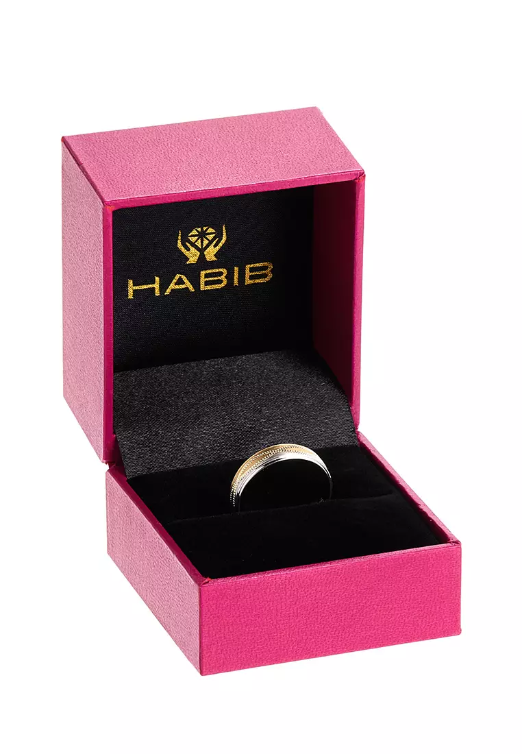 49% OFF HABIB 375/9K Yellow and White Gold Ring WAA986-BI