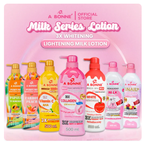 29% OFF Abonne Whitening Milk Lotion from Thailand 500ML Body Care Cosmetic Skin Care