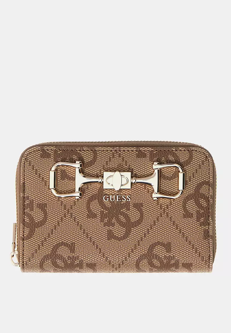 65% OFF Guess Janie Logo Medium Zip Around Purse
