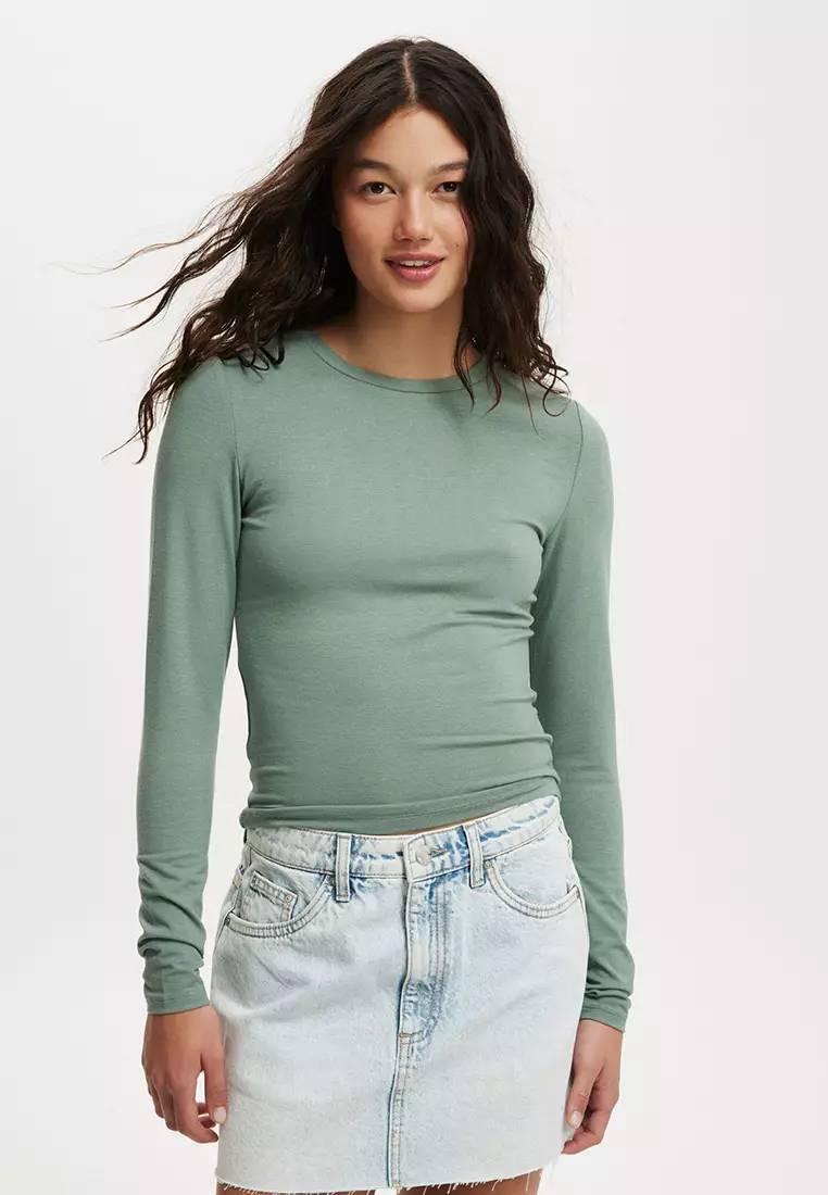 74% OFF Cotton On All Day Crew Long Sleeve Tee