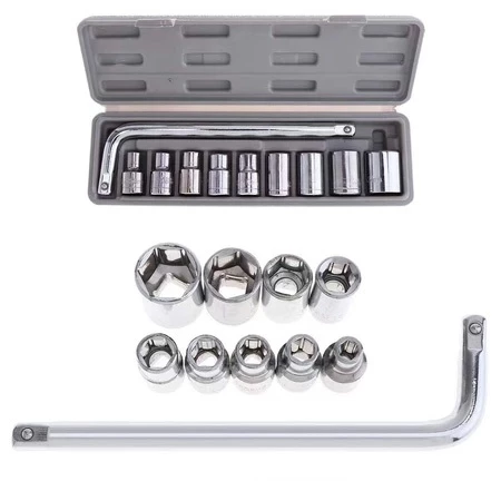 50% OFF 10Pcs Bicycle Motorcycle Car Repairing Tool Set Auto Repair Hand Tool Combination Socket Wrench Set