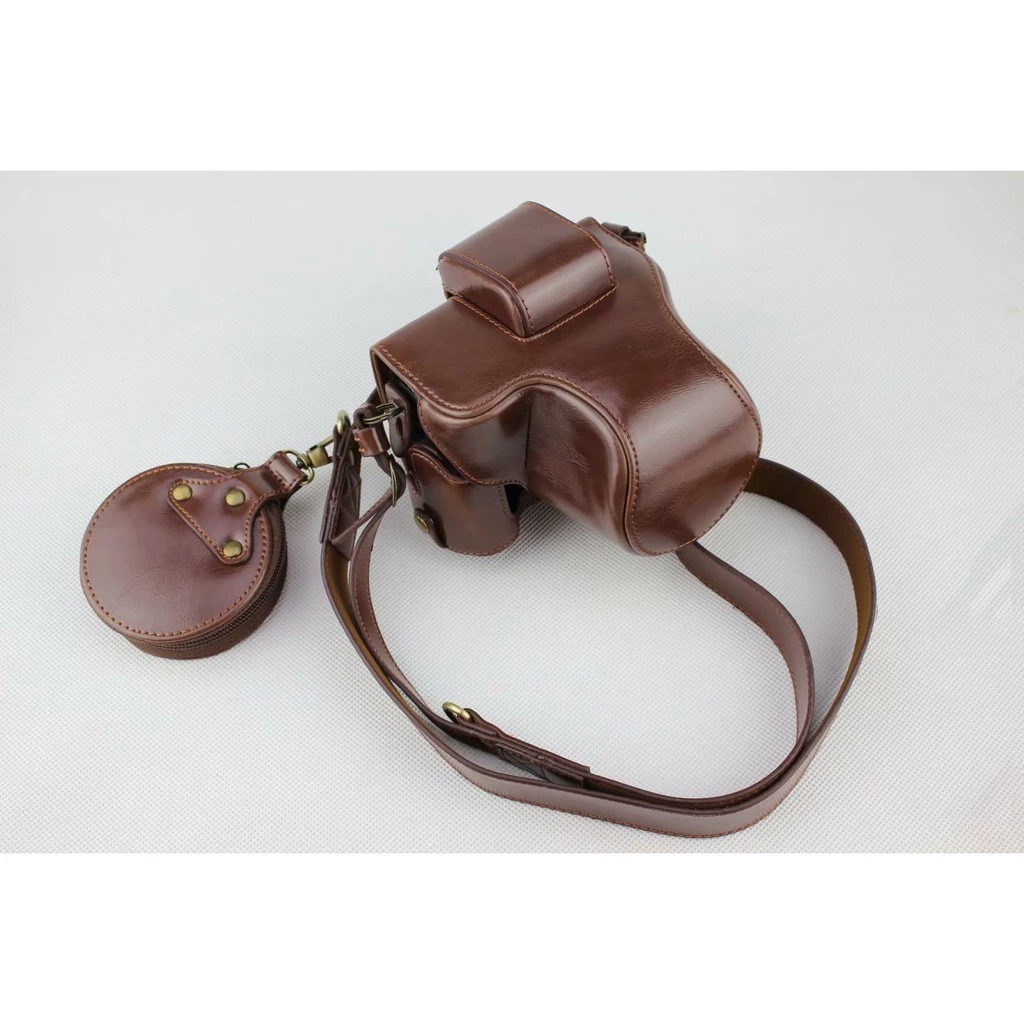 37% OFF Luxury Leather Camera Bag Pouch For Canon EOS M50 M50 II 15-45mm M50 Mark II
