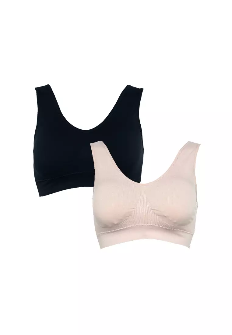 58% OFF 2 In 1 Simply Fidelia Daily Comfort Bra Non Wire Seamless Bra For Women