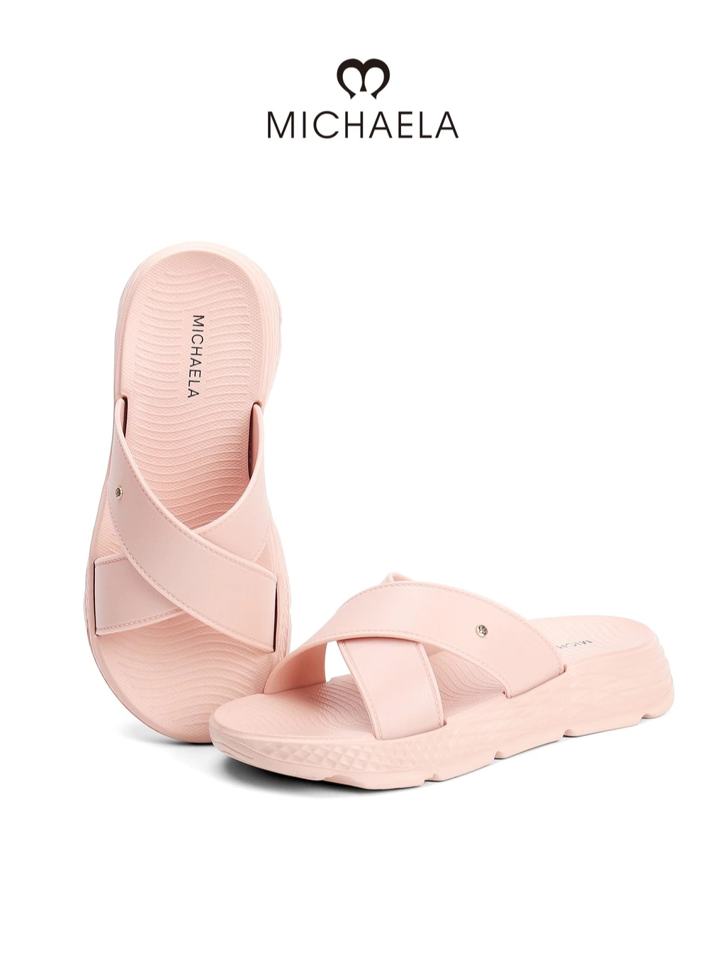 63% OFF MICHAELA Korean Crossover Platform Sandals 3CM Anti-Slip Lightweight Comfy Beach Slides SH7521004 XP