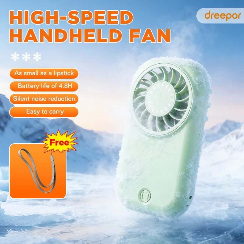 75% OFF Dreepor Super Mini High Wind Fan Multipurpose Pocket Fan 1200Mah USB Portable Fan