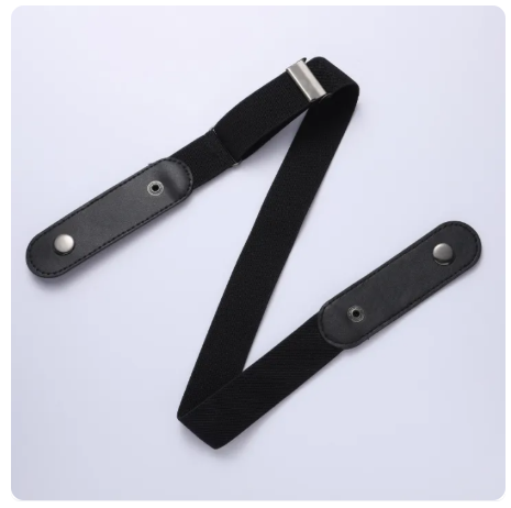 53% OFF No Buckle Free Elastic Belt for Women Men, Comfortable Adjustable Invisible Stretch Waist Belt for Jeans Shorts Pants