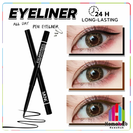 35% OFF Homehub Waterproof Eyeliner Black Evenly Pigmented Long Lasting Cruelty-Free Natural Makeup