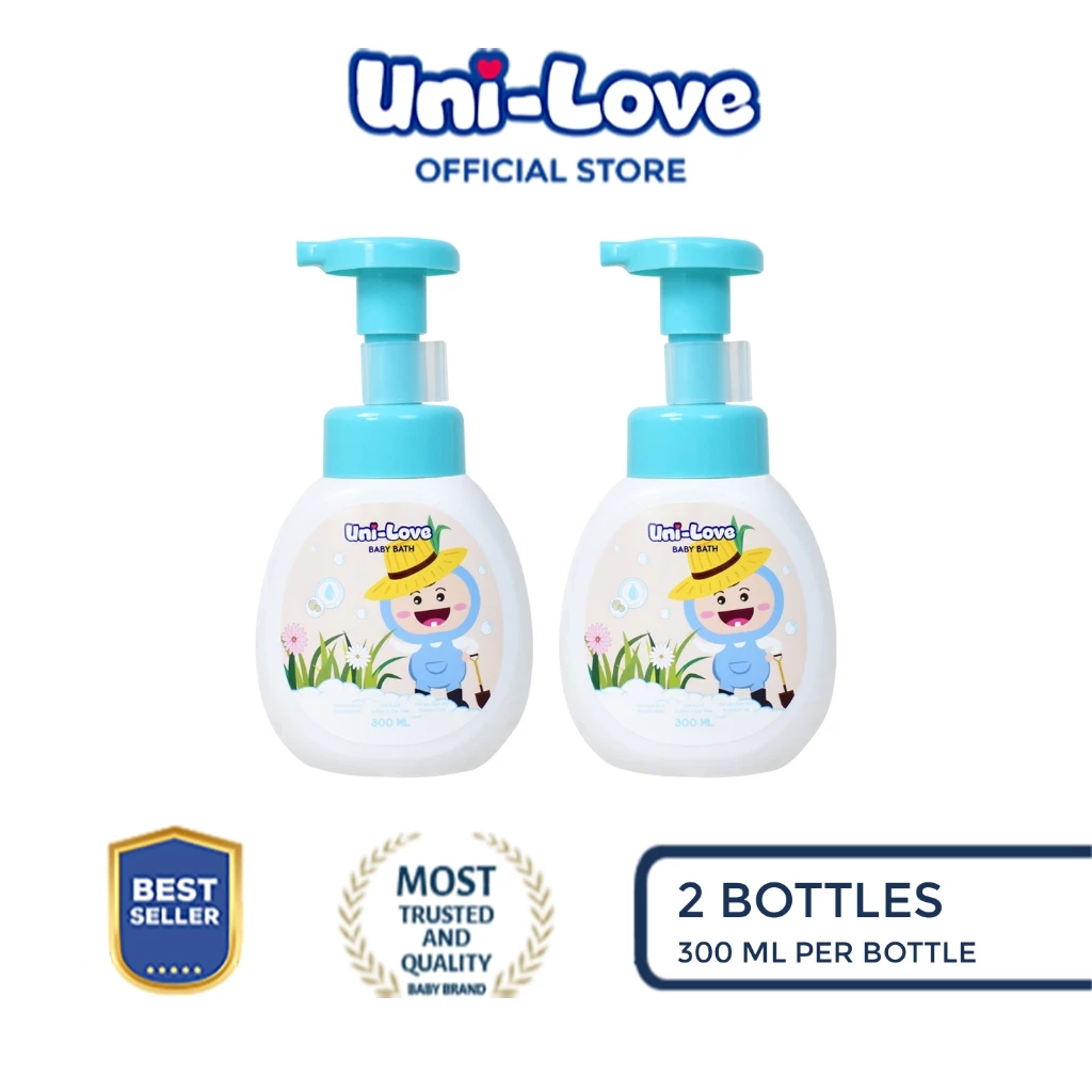 50% OFF UniLove Baby Bath (Floral Scent) 300ml Bottle of 2