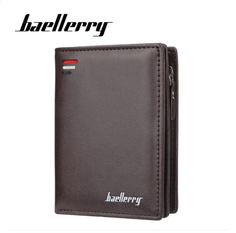 46% OFF Baellerry Luxury Brand Men PU Leather Wallet With Zipper Coin Pocket Vintage Big Capacity Male Short Money Purse Card Holder 3216