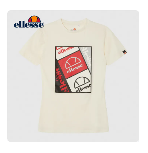 41% OFF Ellesse Women Sport Classics Collection Loril Tee Srk Off White - Off White Tee Shirt (6-20643)