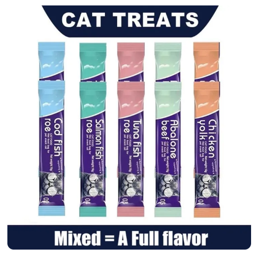 57% OFF 【100PCS/50PCS/30PCS/20PCS】Cat Treats Per Pack Cat Snack Pet Kitten Treats For Cat Strip Wet Food