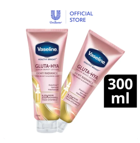 62% OFF Vaseline Gluta Hya Serum Burst Lotion Dewy Radiance 300ml x2