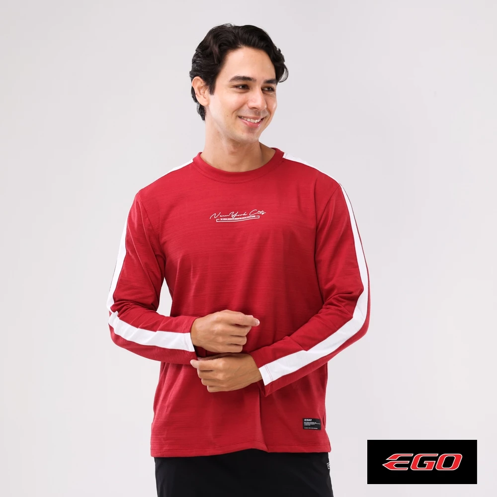 35% OFF Ego Round Neck Streaky Long Sleeves EOT05-0006 [long sleeve for men]