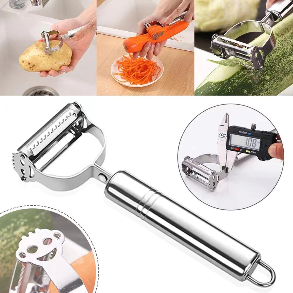 42% OFF 2PCS/Set Peeler Planing wire Stainless peeling wire planer kitchenware 2in1 multifunctional