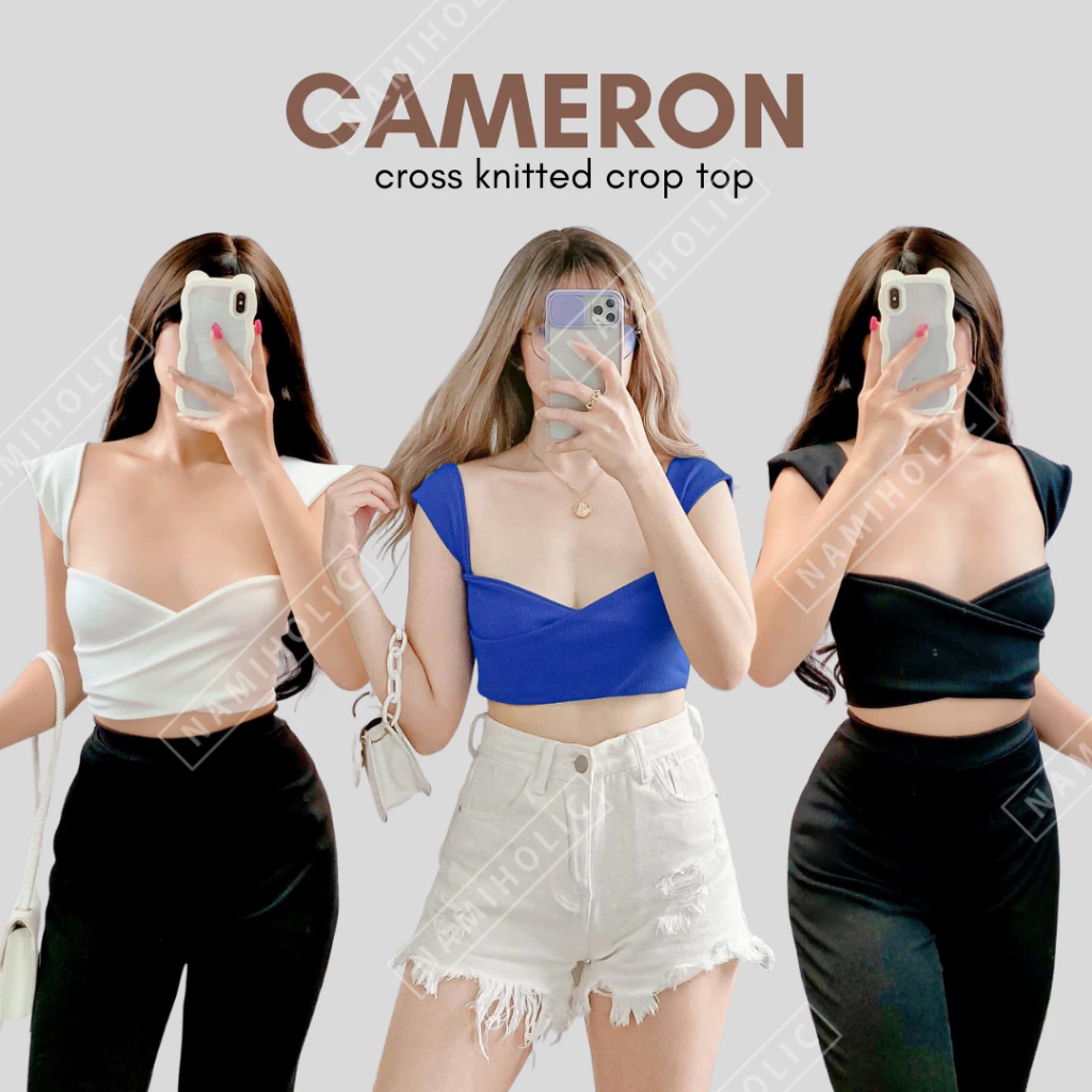 50% OFF Namiholic Cameron Cross Crop Top I Knitted Fabric I XS to SMALL