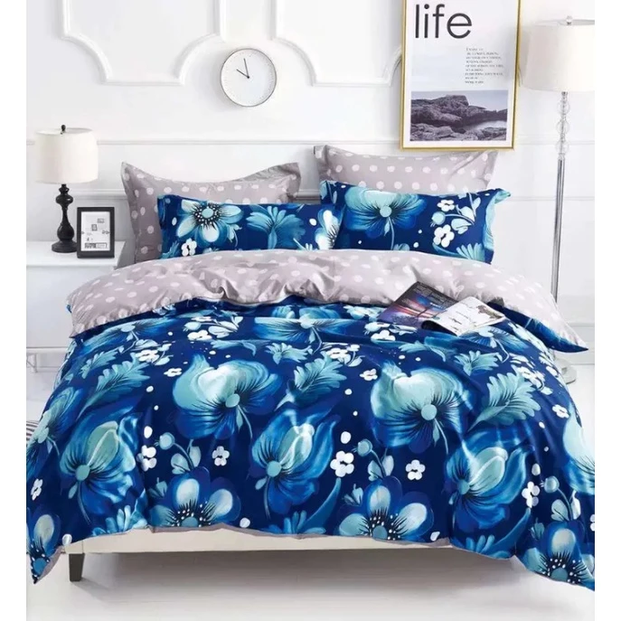 50% OFF Angbon 3 In 1 Queen Size Bedsheet Set Elegant Design 60"*75"+7.8" Fitted Sheet