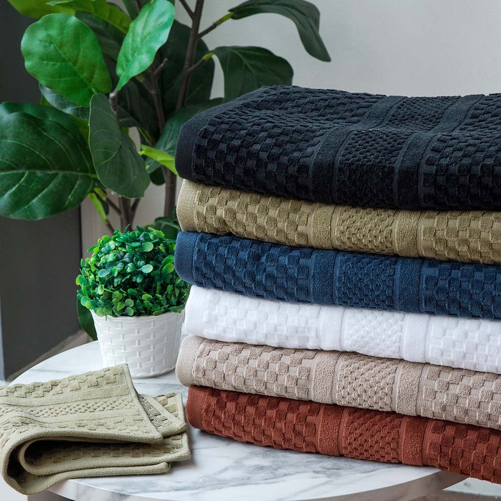 60% OFF Home de Luxe Grand Towel Collection 580 GSM 100% Cotton Velour Towel – Soft, Highly Absorbent - Bath