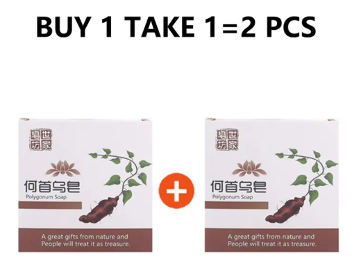 76% OFF Organic Natural Polygonum Solid Shampoo Hair Darkening Soap Bar 100g Anti Hair Loss Moisturizing Volumizing Correcting White To Black Shampoo Enhance Hair Roots Promote Hair Growth Restore Hair Color Soap Send Foaming Net