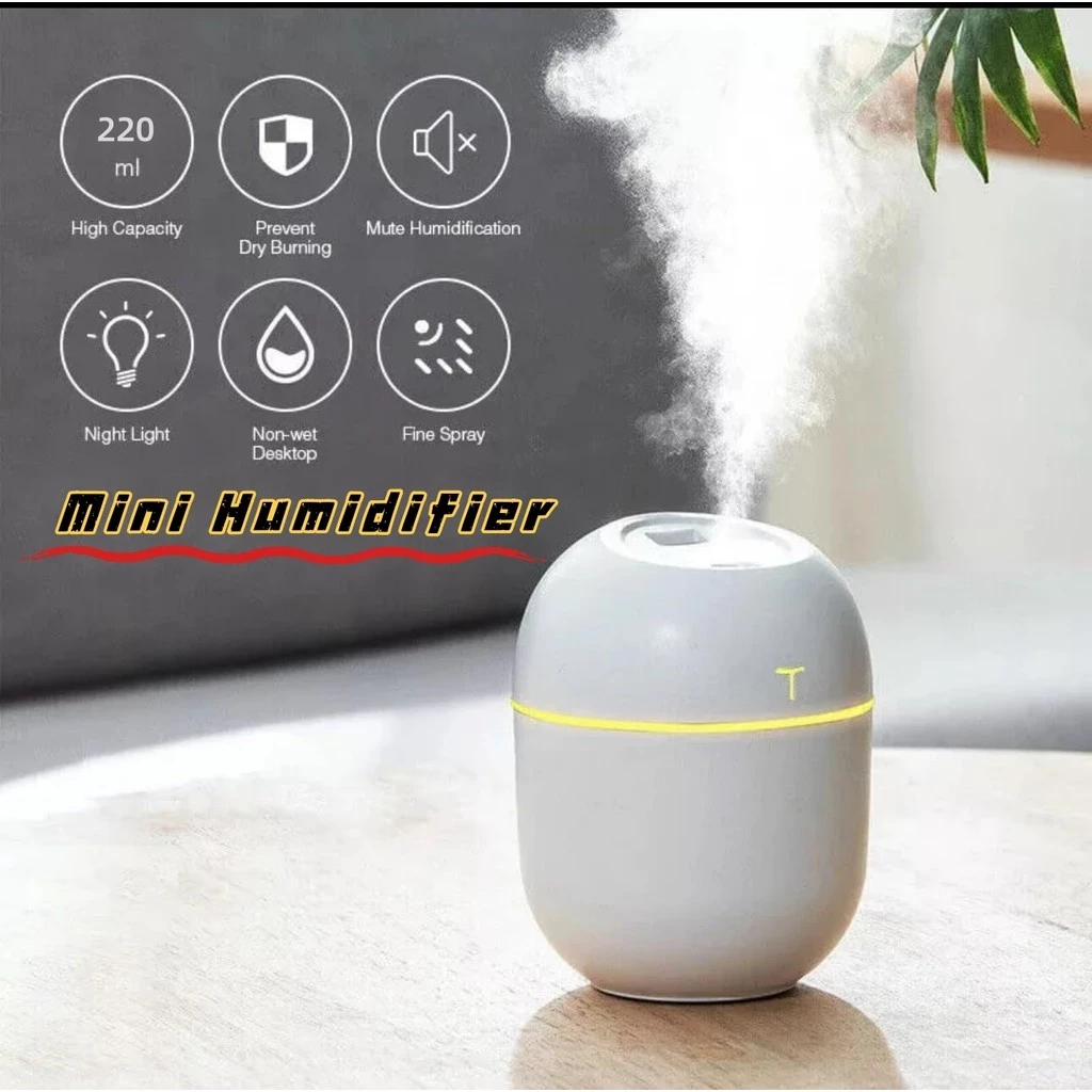 38% OFF Automatic 220ml Aromatherapy Humidifier Air Freshener for Room Home Bedroom Office Essentials