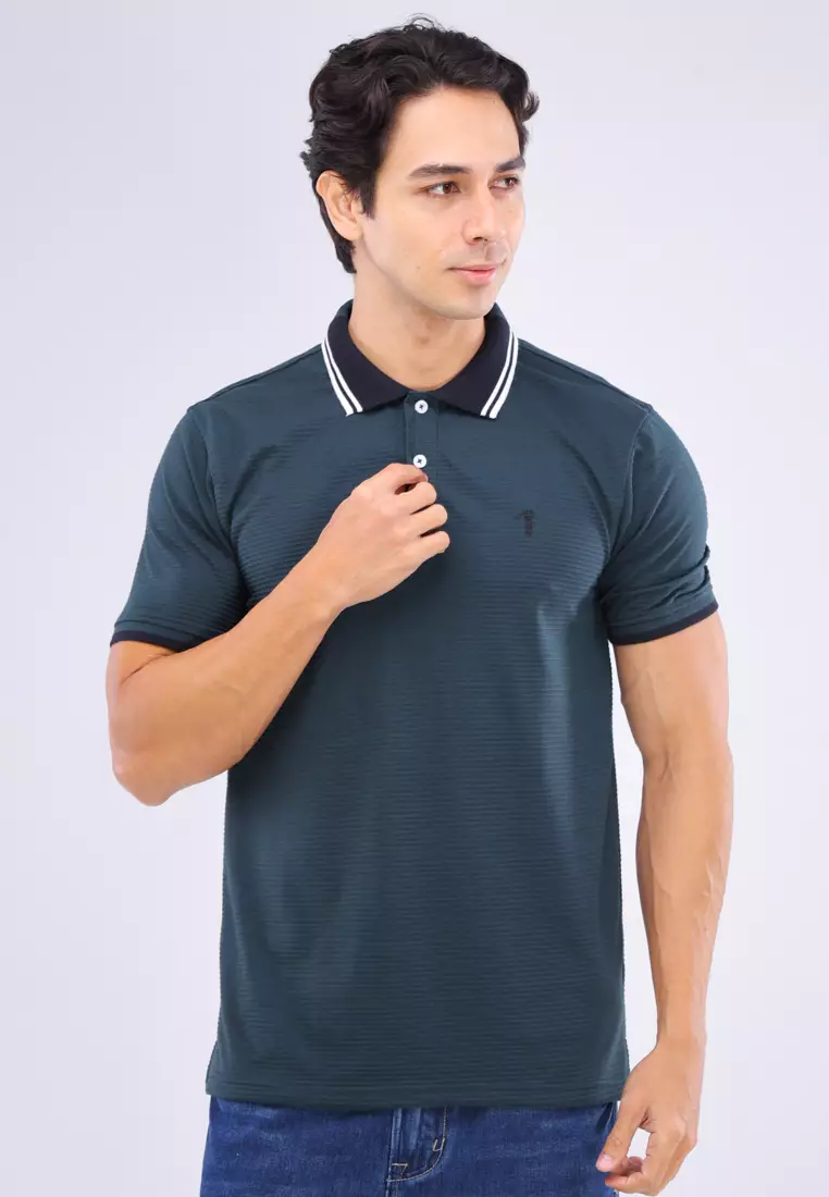 35% OFF Collared Shirt Jacquard