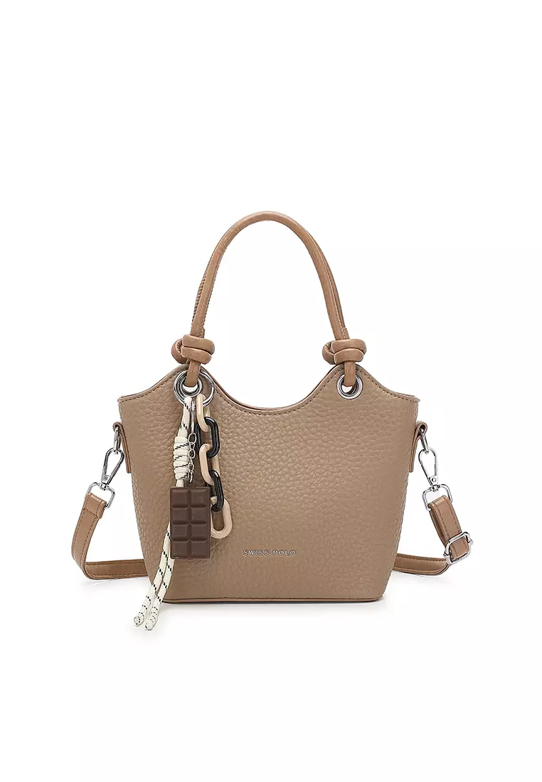 32% OFF Swiss Polo Women's Top Handle Bag / Sling Bag / Crossbody Bag / Shoulder Bag - Khaki