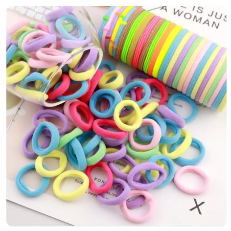 57% OFF 100/300/500pcs Colorful Nylon Elastic Hair Band / Kids Ponytail Holder Rubber Bands / Women Girls Colorful Nylon Headband Hair Accessories
