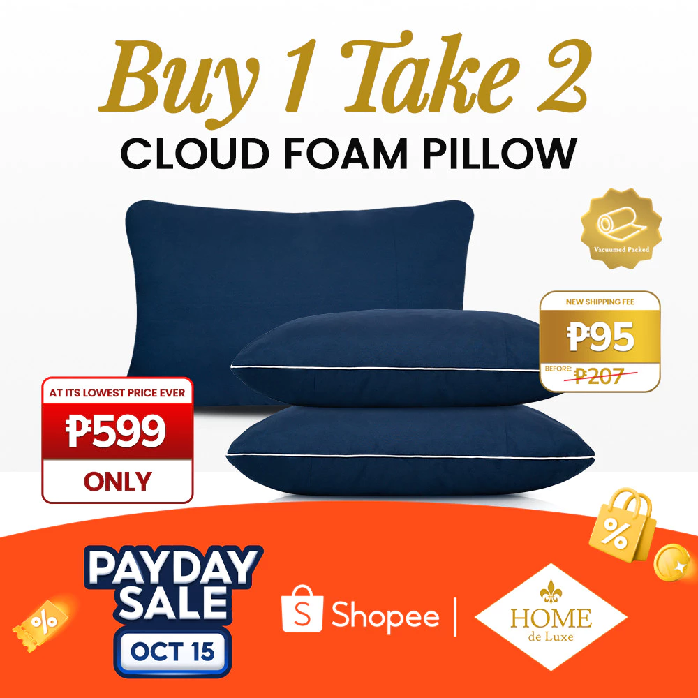 76% OFF 𝐁𝐔𝐘 𝟏 𝐓𝐀𝐊𝐄 𝟐 - Vacuumed Cloud Korean Foam Pillow - 𝐇𝐨𝐦𝐞 𝐝𝐞 𝐋𝐮𝐱𝐞 Soft & Comfortable (Standard/Queen)
