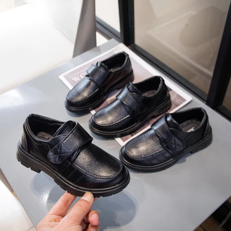 25% OFF Future seeds Black shoes for kids boys PU leather school shoes for kids size 27-38