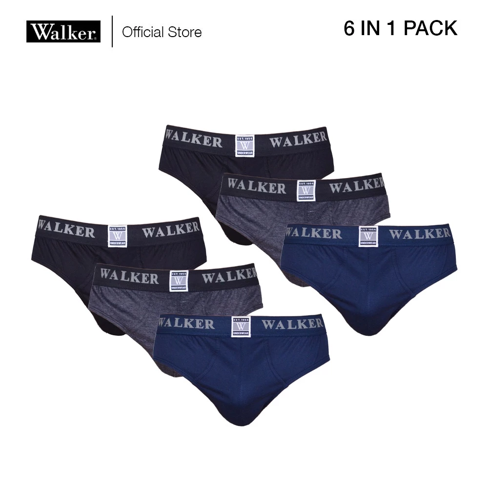 27% OFF Walker Organic Cotton USA Men Signature Underwear Brief Bundle of 6 (2 Black, 2 Acid Black, 2 NB)