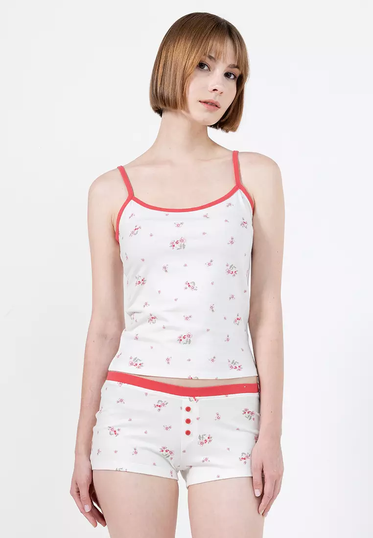62% OFF Cotton On Body Dreamy Soft Longline Cami Top & Boyshorts Set