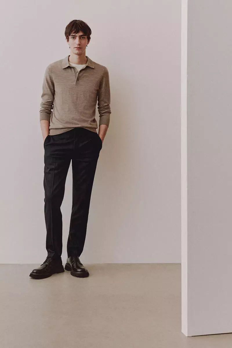 58% OFF Slim Fit Wool-blend trousers