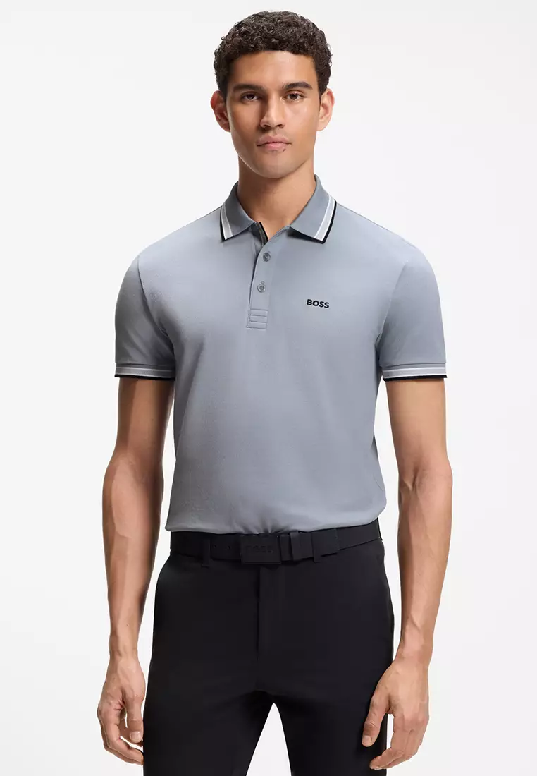 60% OFF BOSS Paddy Cotton Piqué Polo Shirt - BOSS Green