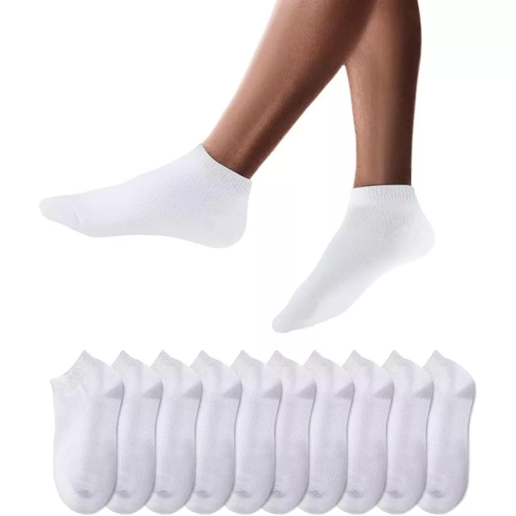 20% OFF 10pairs Black Socks Unisex Cotton Socks Ankle Socks Plain Black