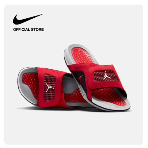 21% OFF Jordan Men's Hydro 4 Retro Slides - Fire Red [532225-600]