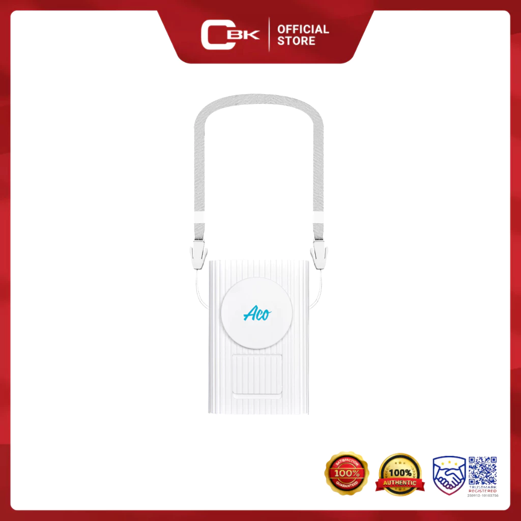 50% OFF ACO nest Rechargeable Neck Hanging Fan USB 2000mAh