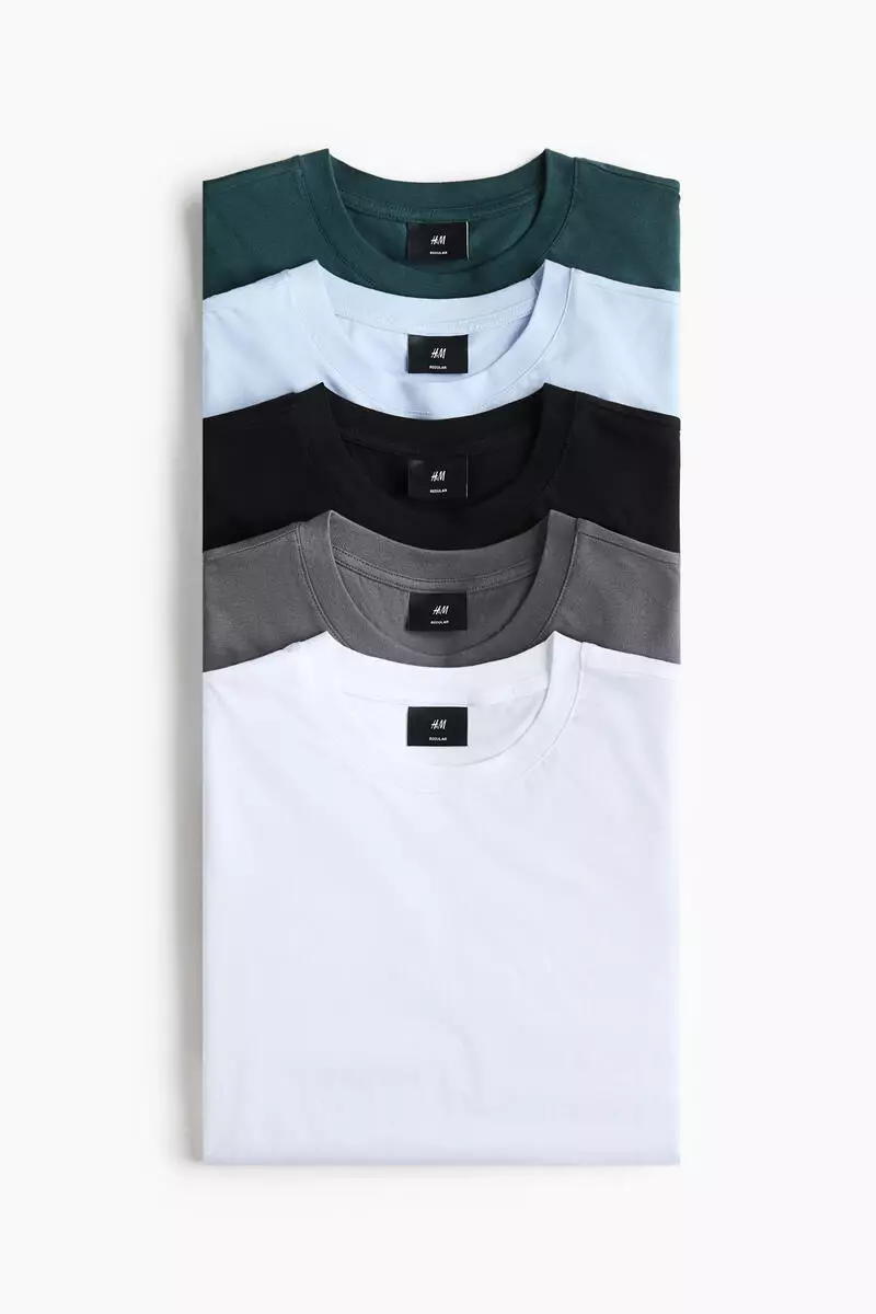 16% OFF 5-pack Regular Fit T-shirts