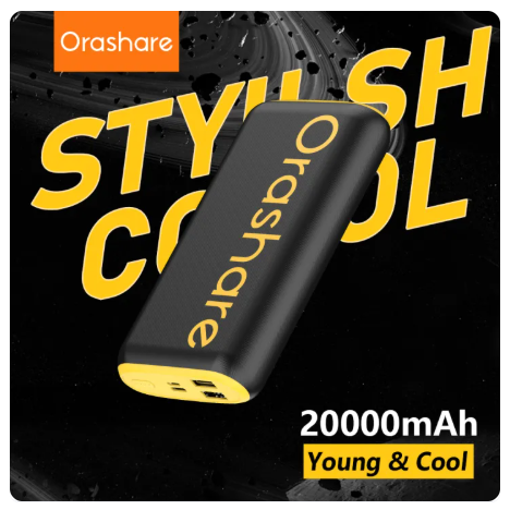 82% OFF ( powerbank original brand) Orashare O20 Power Bank 20000mAh Fast Charging Powerbank Large Capacity Powerbank Original Li-Polymer Indicator High-Quality Powerbank Stylish and Portable for HUAWEI Samsung OPPO Vivo