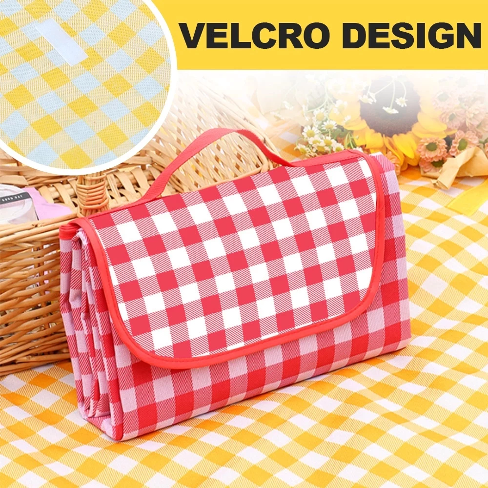 47% OFF large size Waterproof Outdoor Picnic Non-woven fabric Foldable Camping Mat Easy Carry Beach