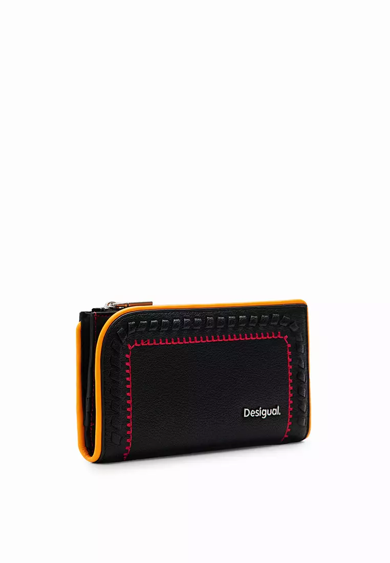 60% OFF Desigual Woman Accessories L embroidered wallet.
