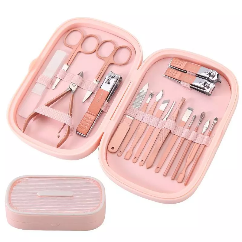 47% OFF SJW 16PCS /Set 18pcs/set Nail Clippers Stainless Steel Professional Pedicure Manicure Tools