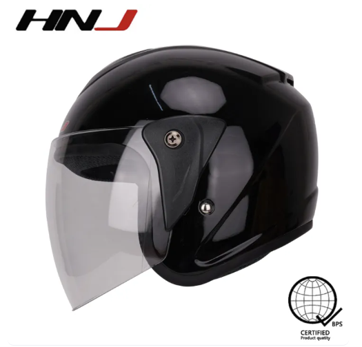 54% OFF HNJ A4-002 Women's Half Face Motorcycle Helmet Single Shade Motor Helmet