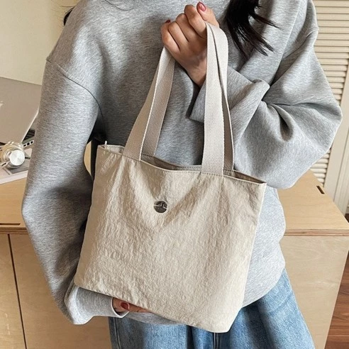 50% OFF Tote Bag for Woman Small Shoulder Plain with Zipper Closure #3650