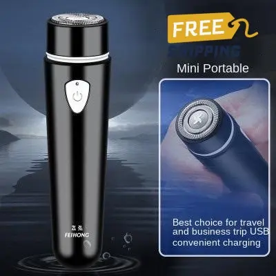 63% OFF FH012 Men's Electric Shaver Painless Hair Removal Mini Waterproof Epilator Comfort White Color Brush shaver men hair blue Face skin blue electric shavers skin silver electric shavers